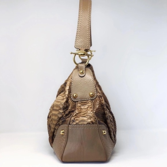 Gucci Jockey Python Shoulder Bag - Picture 9 of 10